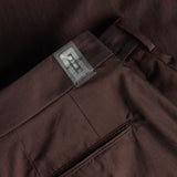 PANTALONI IN COTONE BIO / MARRONE