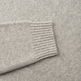 dettaglio manica di PURE CASHMERE MOCK NECK SWEATER 7G / MELANGE GREY