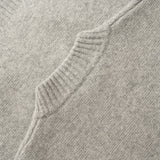 collare di PURE CASHMERE MOCK NECK SWEATER 7G / MELANGE GREY