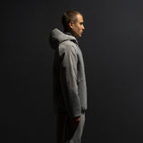 HYBRID KNIT INSULATED TUBE JACKET / LIGHT GREY