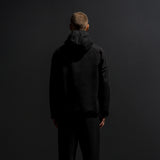 HYBRID KNIT INSULATED TUBE JACKET / BLACK