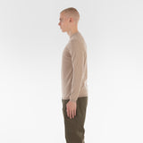 Side of COTTON CASHMERE WHOLEGARMENT 18G / CAMEL sweater