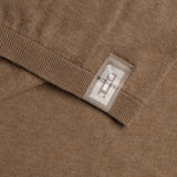 NFC tag detail of COTTON CASHMERE WHOLEGARMENT 18G / KAKHI MELANGE sweater