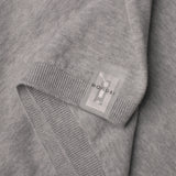 NFC tag detail of COTTON CASHMERE WHOLEGARMENT 18G / PERLA MELANGE sweater