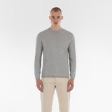 Front of COTTON CASHMERE WHOLEGARMENT 18G / PERLA MELANGE sweater