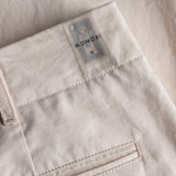 NFC tag detail of BIO GABARDINE ORIGIN CHINO / NATURALE