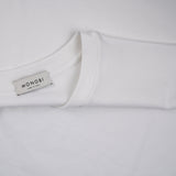 MONOBI label detail of FULL ORGANIC TSHIRT / BIANCO OTTICO