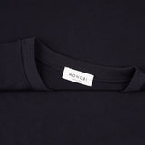 MONOBI label detail of FULL ORGANIC TSHIRT / BLUE NAVY