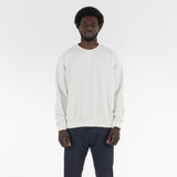 Front of FULL ORGANIC SWEATSHIRT / BIANCO LATTE