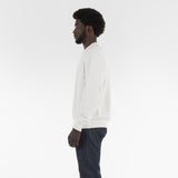 Side of FULL ORGANIC SWEATSHIRT / BIANCO LATTE