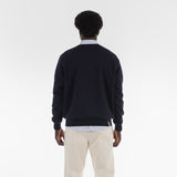 Back of FULL ORGANIC SWEATSHIRT / BLUE INCHIOSTRO
