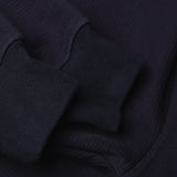 sleeve detail of FULL ORGANIC SWEATSHIRT / BLUE INCHIOSTRO