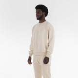 3/4 position of FULL ORGANIC SWEATSHIRT / NATURALE