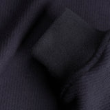 sleeve detail of FULL ORGANIC HOODIE / BLUE INCHIOSTRO