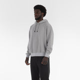 3/4 position of FULL ORGANIC HOODIE / PIETRA MELANGE