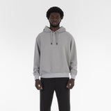 Front of FULL ORGANIC HOODIE / PIETRA MELANGE