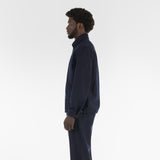 Side of RESPONSIBLE WOOL COACH JACKET / BLUE NAVY