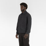 3/4 position of RESPONSIBLE WOOL COACH JACKET / GRIGIO MELANGE