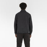 Back of RESPONSIBLE WOOL COACH JACKET / GRIGIO MELANGE