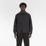 Front of RESPONSIBLE WOOL COACH JACKET / GRIGIO MELANGE