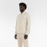 3/4 position of RESPONSIBLE WOOL COACH JACKET / NATURALE