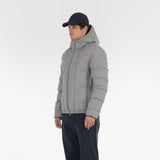 3/4 position of COTTON POP DOWN JACKET / GRIGIO CHIARO