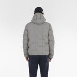 Back of COTTON POP DOWN JACKET / GRIGIO CHIARO