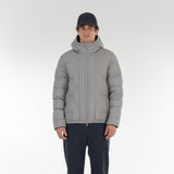Front of COTTON POP DOWN JACKET / GRIGIO CHIARO