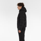 Side of COTTON POP DOWN JACKET / NERO