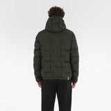 Back of COTTON POP DOWN JACKET / VERDE MILITARE