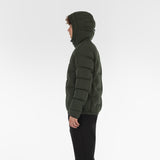 Side of COTTON POP DOWN JACKET / VERDE MILITARE