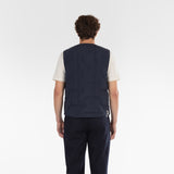 Back of ECO POP VEST / BLUE NAVY