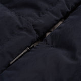 Zip detail of ECO POP VEST / BLUE NAVY