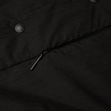 zip and button detail of ECO POP OUTERSHIRT / NERO