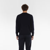 Back of PURE CASHMERE FRENCH TERRY 12G / BELUGA jumper