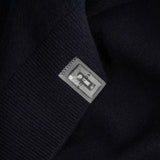 NFC tag detail of PURE CASHMERE FRENCH TERRY 12G / BELUGA jumper