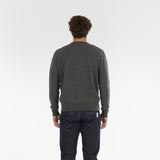 Back of PURE CASHMERE FRENCH TERRY 12G / GRANIT jumper