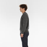 Side of PURE CASHMERE FRENCH TERRY 12G / GRANIT jumper