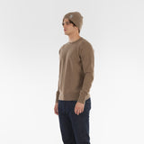 3/4 position of PURE CASHMERE FRENCH TERRY 12G / SESAME jumper