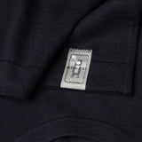 NFC tag detail of PURE CASHMERE JERSEY STITCH 18G / BELUGA sweater