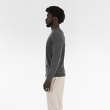 Side of PURE CASHMERE JERSEY STITCH 18G / GRANIT sweater