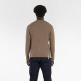 Back of PURE CASHMERE JERSEY STITCH 18G / SESAME sweater