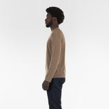 Side of PURE CASHMERE JERSEY STITCH 18G / SESAME sweater
