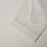 sleeve detail of PURE CASHMERE JERSEY STITCH 18G / SNOW sweater