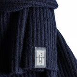 NFC tag detail of PURE CASHMERE SCARF / BELUGA
