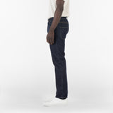 Side of RAW INDIGO SELVAGE DENIM / INDACO pants