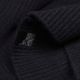 Reverse of NFC tag detail of PURE CASHMERE FISHERMAN RIB 5G / BELUGA jumper