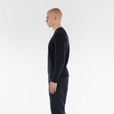 Side of PURE CASHMERE FISHERMAN RIB 5G / BELUGA jumper