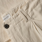closure and MONOBI label details of HERRINGBONE CARGO / NATURALE