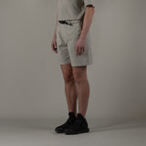 3/4 position of DYEPOP SHORTS / GHIACCIO